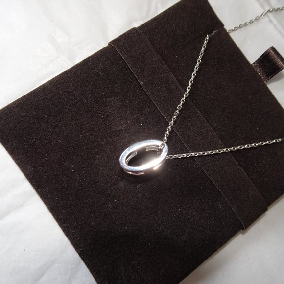 Hermes Pop H Ceramic Necklace Silver Chain - Picture 7 of 13